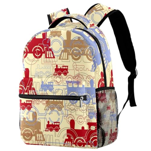 Sac à dos d'école multicolore à grande capacité et bretelles confort
