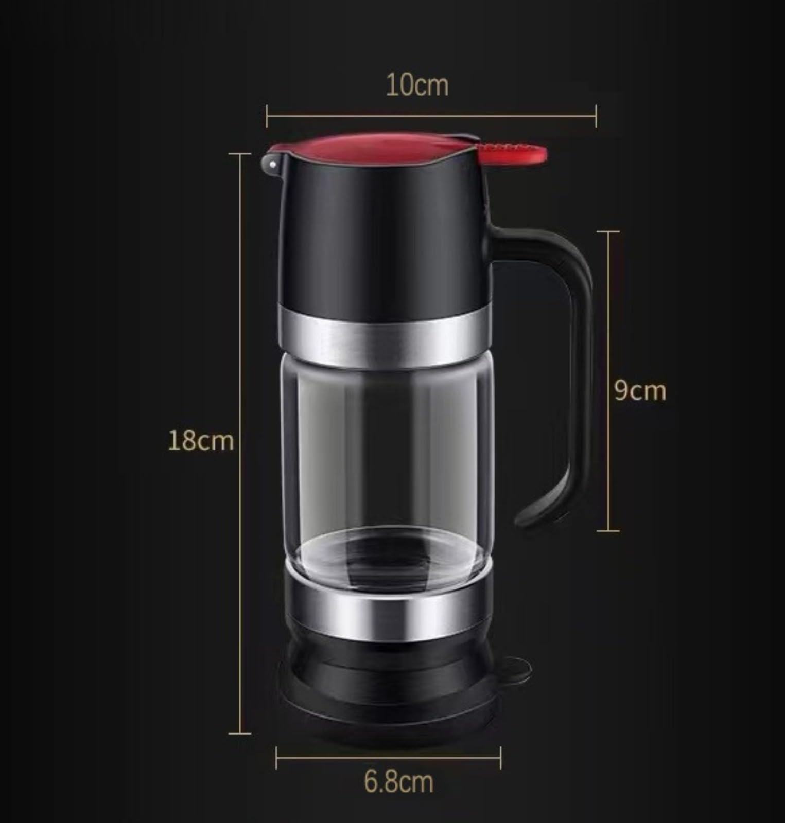 Dispenser per miele antigoccia, barattolo per miele da 10,65 once, coperchi superiori e inferiori rimovibili, dispenser per miele che mantiene il miele fresco, accessorio da cucina per conservare miel