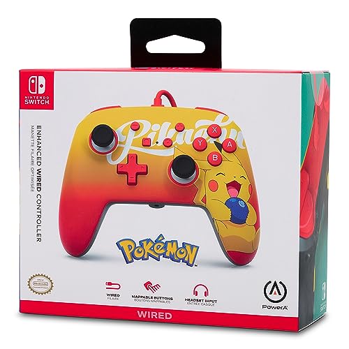 PowerA Manette filaire améliorée pour Nintendo Switch modèle Switch OLED et Nintendo Switch Lite accessoire de jeu manette de jeu manette filaire sous licence officielle Pokemon: Oran Berry - vue 9