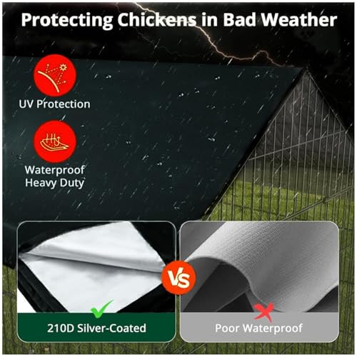 Bâche pour poulailler imperméable d'extérieur durable et résistante aux intempéries - 6