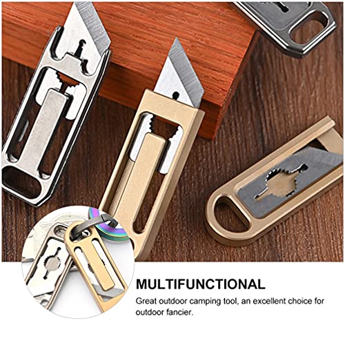 NUOBESTY Pakket Opener Briefopener Sleutelhanger Rvs Envelop Slitter Plastic Doos Cutters Veiligheid Utility Cutter Voor… - Afbeelding 4