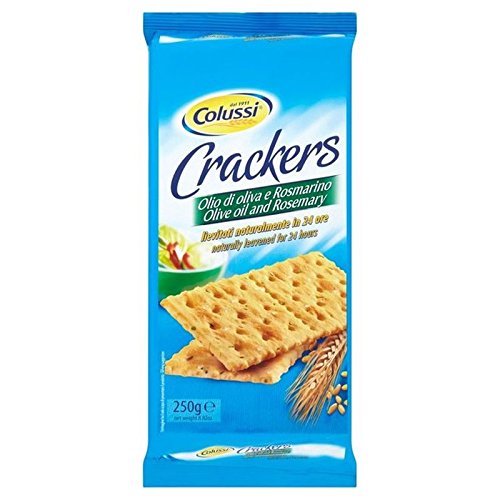 Colussi Rosemary Crackers 250g Pack de 2