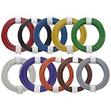 Kupferschalt Litze 10 Ringe alle Farben 0,14 mm² je Farbe ein 10 Meter Ring