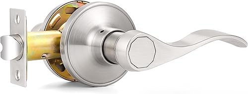 Vista 24 de Probrico Manija de Puerta Negra Palancas de Puerta de Pasaje para Puertas de Armario y Pasillo Estilo Ondulado Manijas de Puerta