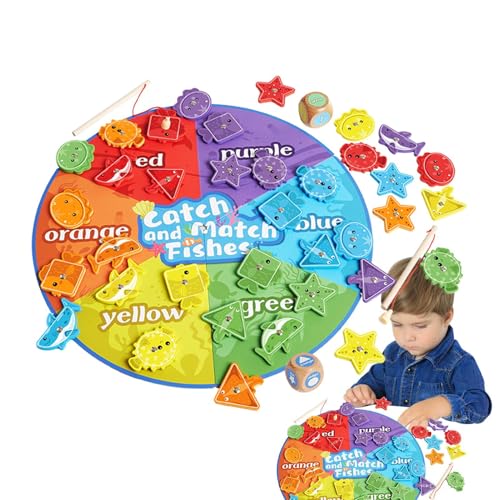 Jouet de pêche magnétique en bois avec puzzle alphabet et chiffres pour voyage