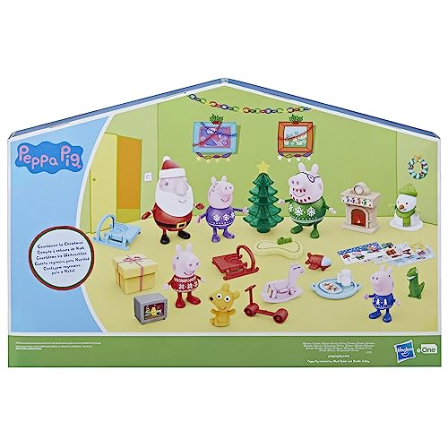 Peppa Pig F62865S0 Advent Calendar With 24 Surprise Toys And Stickers Including 5 Peppa Pig Figures thumb #2
