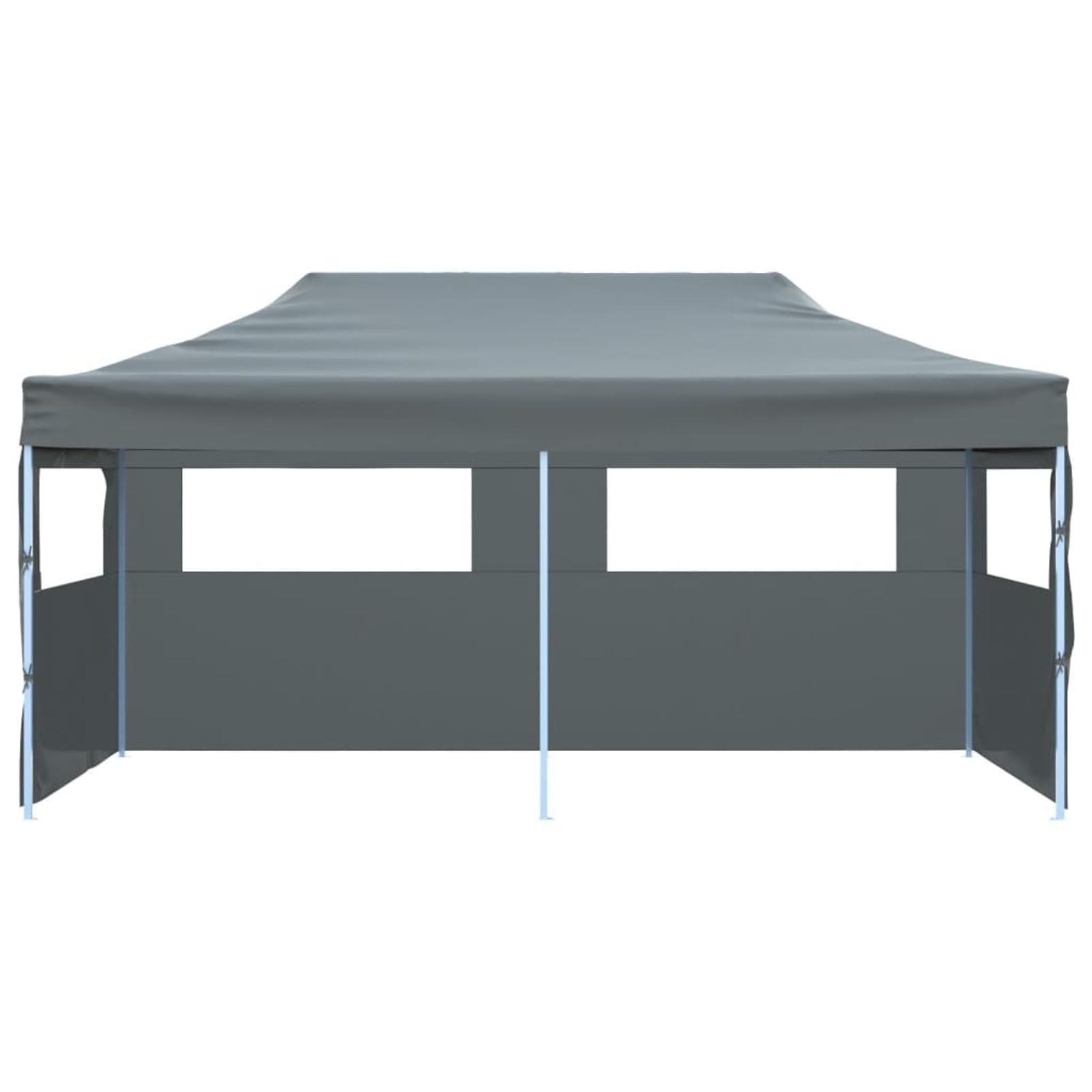 Pop-Up Partyzelt mit Seitenwänden, Party Deko, Festzelt, Pavillon, Garden Decoration, Canopy Tent, Lagerzelt, Gartenpavillon, Faltbar 3 x 6 m Anthrazit