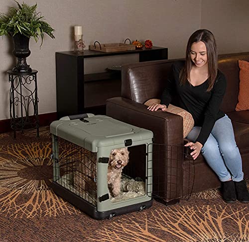 Pet Gear “The Other Door” 4 Door Steel Crate for Dogs/Cats with Garage-Style Door, Includes Plush Bed + Travel Bag, No… - Image 3