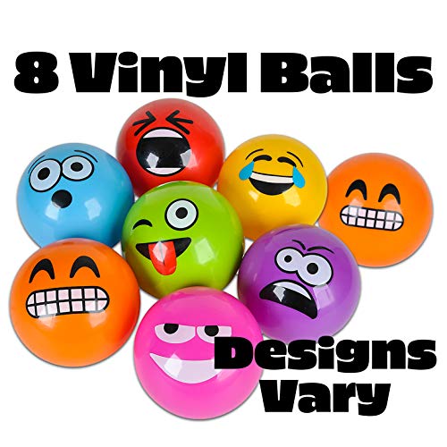 8-Pack Of 5 Emoji Vinyl Playground Balls By M & M Products Online #TOP1