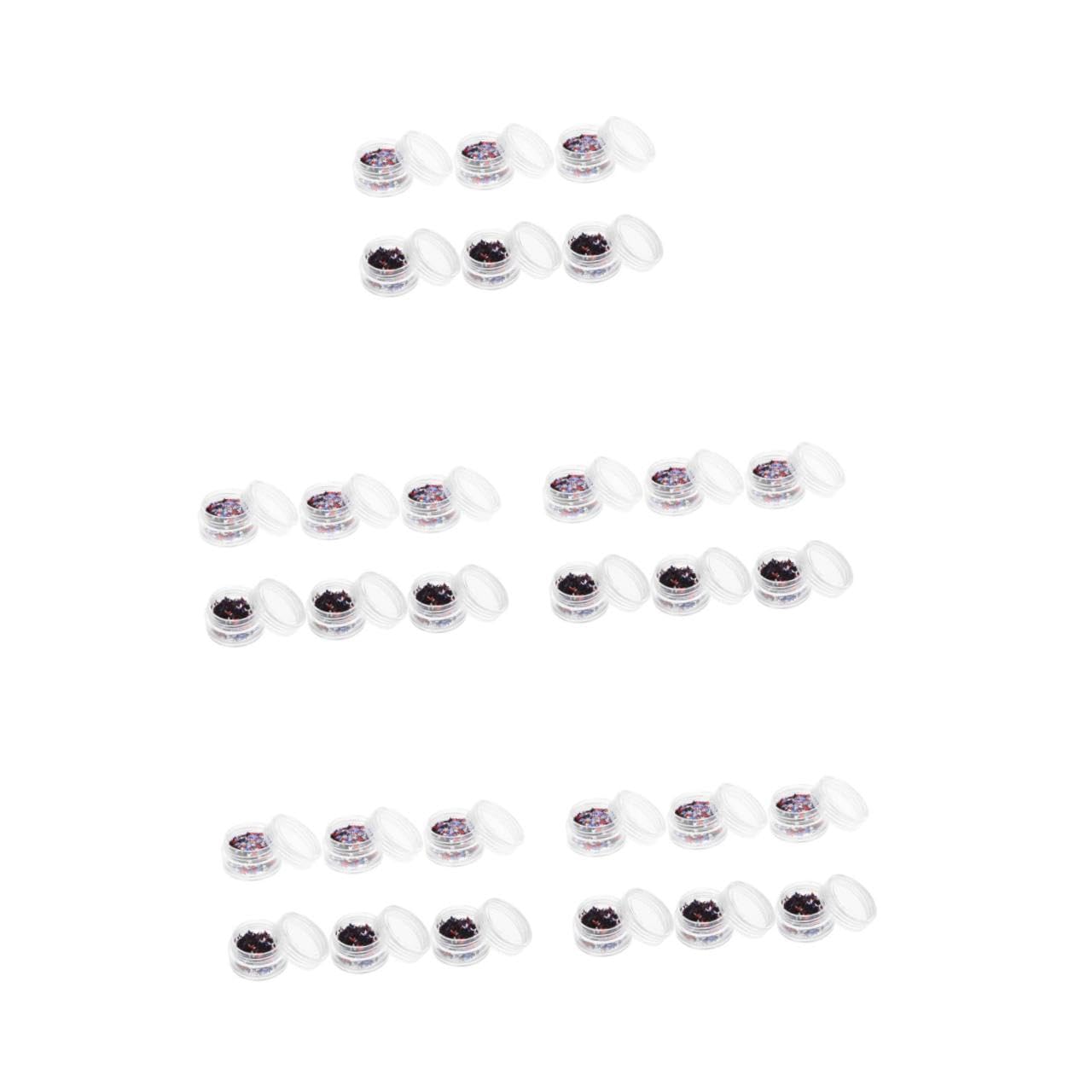 Healvian 5 Set Paillettes Pentagramma Paillettes Per Il Trucco Degli Occhi Accessori Gel Polacco Lucidi Glitter Adesivi Per Unghie Dei Piedi Orgoglio Unghia Neon Plastica 6 Scatole*5