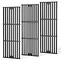 Criditpid Grill Grates Replacement for Char Griller 5050, 5650, 2121, 3001, 5072, 2123, 3072, 2828, 3030, 4000, King Griller 3008 5252, 19 3/4" Cast Iron Cooking Grid for Chargriller Duo 5050 Parts