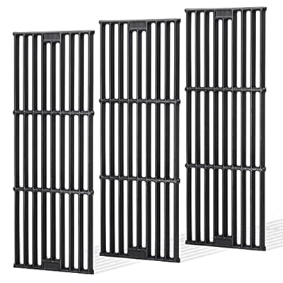 Criditpid Grill Grates Replacement for Char Griller 5050, 5650, 2121, 3001, 5072, 2123, 3072, 2828, 3030, 4000, King Griller 3008 5252, 19 3/4" Cast Iron Cooking Grid for Chargriller Duo 5050 Parts