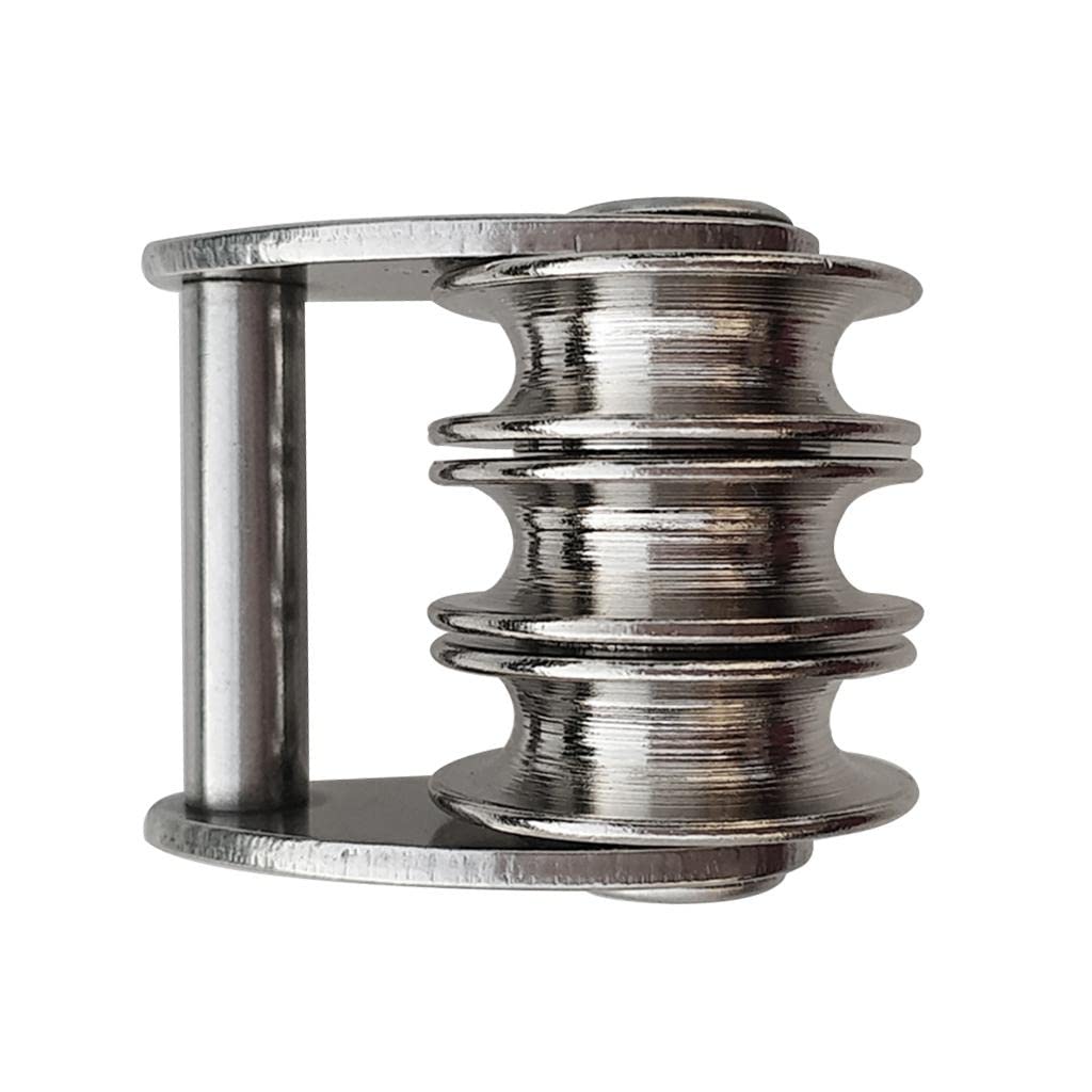 Baosity Premium 316 Stainless Steel Sail Tack Triple Pulley for Windsurfing Sails