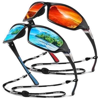 Sunier Gafas de Sol Hombre Mujer Polarizadas Deportivas Gafas de Sol Conduciendo Pesca Ciclismo Protección 100% UV400
