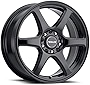 Raceline Wheels 146B MATRIX Wheel Black 15X7'4X100/4X114.3 Bolt Pattern +40mm Offset/(5.57'B/S) 6 Spoke Aluminum Passenger Car Wheels, Full Size Replacement Black Car Rims