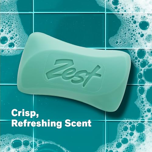 Image of Zest 8-Bar Bath Size Soap, Aqua, 4 Ounce per bar, 8 bars, 32 Ounce
