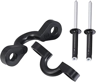 CLISPEED Canoe 1 Set Kayak Rivet Gasket Kit Nylon Washers Tie Set Rivet Nut Kit Boat Rail Screws Canoe Boat Handle Deck Kayak Buckle C Type Buckle Kayak Deck Buckle Buckle Handle Rivet Kit