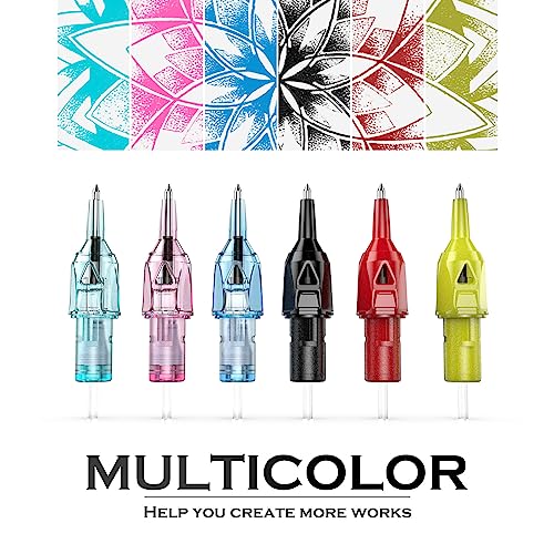 Wormhole Tattoo CN-DW1-E Ballpoint Pen Cartridge Needles, Wormhole Tattoo Cartridge Needles 20Pcs Dotwork Tattoo Needles Retractable Ball Pen Needles Cartridges For Dotwork Drawing & Sketch Stippling Practice thumb #2