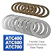 Topteng ATC400 ATC500 ATC700 Transfer Case Clutch Kit Friction Steel Plates for BMW Transfer Case