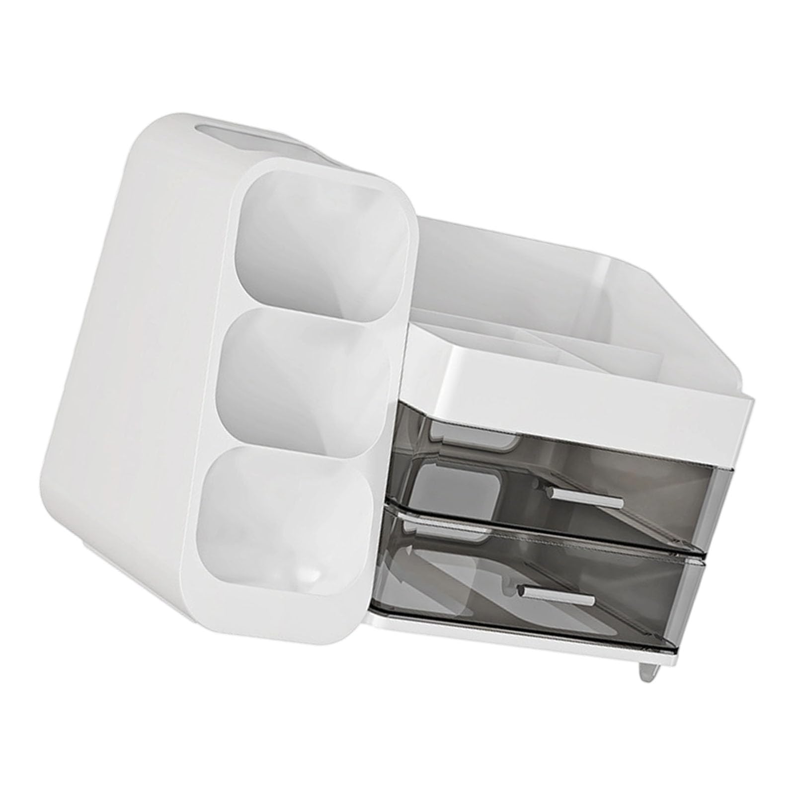 Jazuaiao Multi Purpose Desktop Storage Box Waterproof Drawer Organiser for Cosmetics Accessories and Skincare Desk Drawer Storage Tray