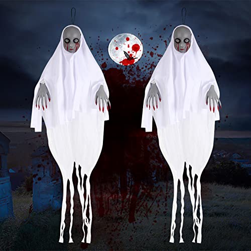 2 Stück Halloween Skelett Deko 40cm - Bewegliche Gelenke Für Gruselige Party-Dekoration