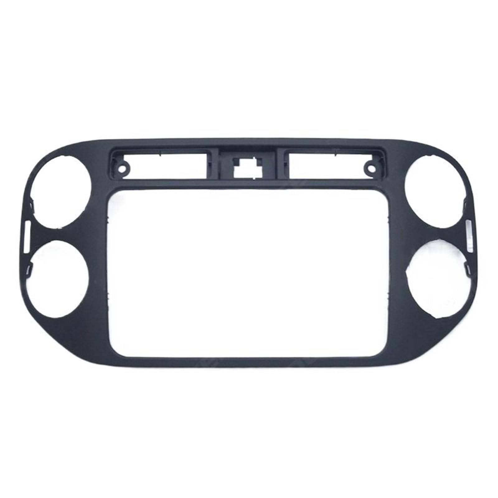 JKELPV Car Radio Frame Kit Fit For Volkswagen Tiguan 2013-2019 Stereo Panel Dash 2Din Car Radio Fascia Frame Radio adapter(Matte black)