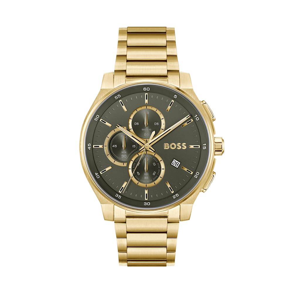 BOSS Chronograph Quarz Uhr für Herren Kollektion Peak 2.0 mit Edelstahl- oder Lederarmband