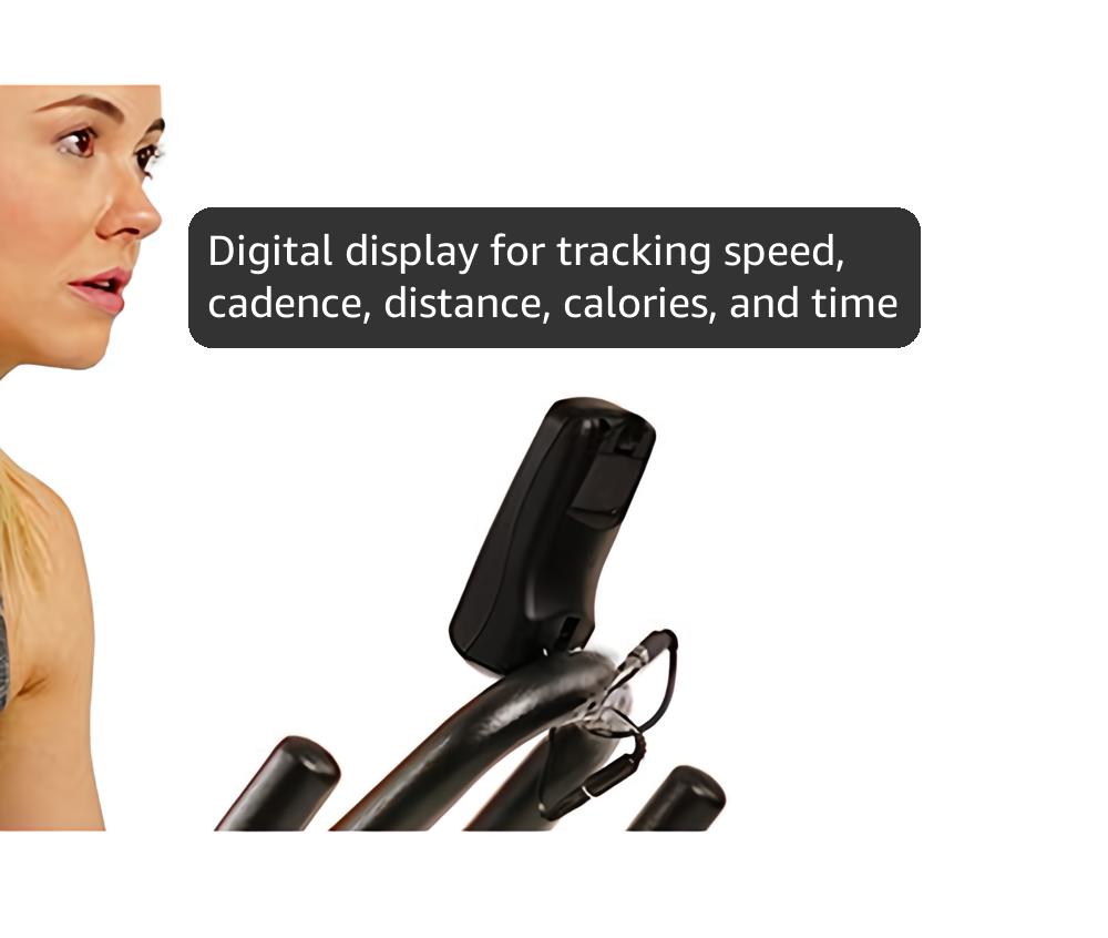 Sunny Health & Fitness Indoor Intensive Cycling Exercise Bike, Adjustable Cardio Training Exerciser w/Emergency Brake for Home, Optional Free SunnyFit App Bluetooth Link + Electromagnetic Resistance