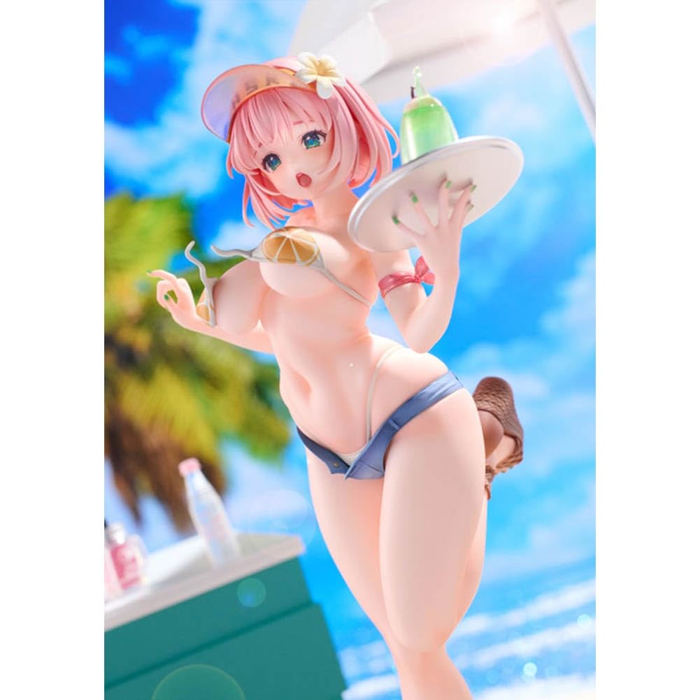 Summer Waiter Anime Figure Manga Illustration Girl Figure 25 cm