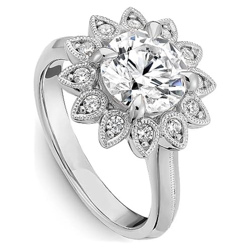 PELOVNY Moissanite Rings for Women 925 Sterling Silver Custom Promise Engagement Wedding Ring Jewelry Gifts for Wife Fiancee2