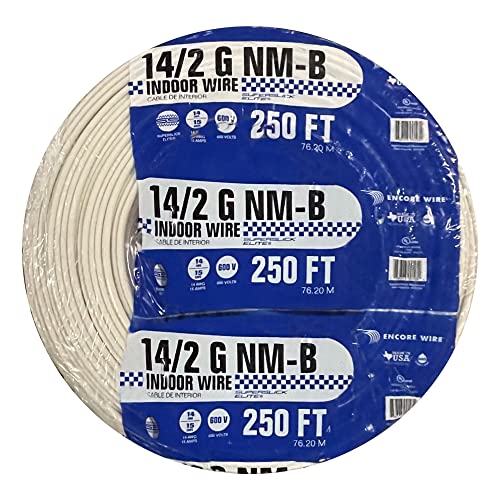 Stock Wire 14/2 NM-B Sheathed Cable 250 FT