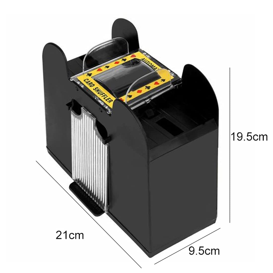 TOZTVXU 6Deck Automatic Card Shuffler Electric,Battery Operated Poker Shuffler,Playing Card Shuffler for Home Card Game