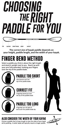 Shoreline Marine Propel Motion Kayak Paddle, White/Green, 96" #TOP3