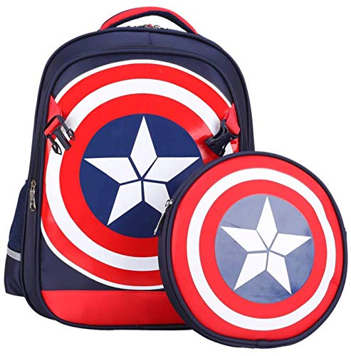 OtherLarge Marvel American Captain's Schoolbag Primary School Boys Backpack Children's Reduced Shoulder Bag Small