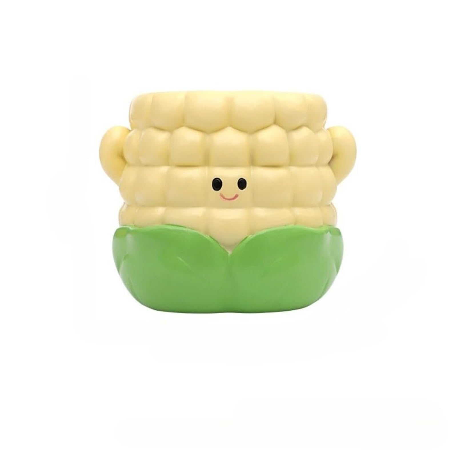 MDNIPQBAM natural Creative Cute Vegetable Resin Succulent Gardening Desktop Potted Container for garden(Corn)