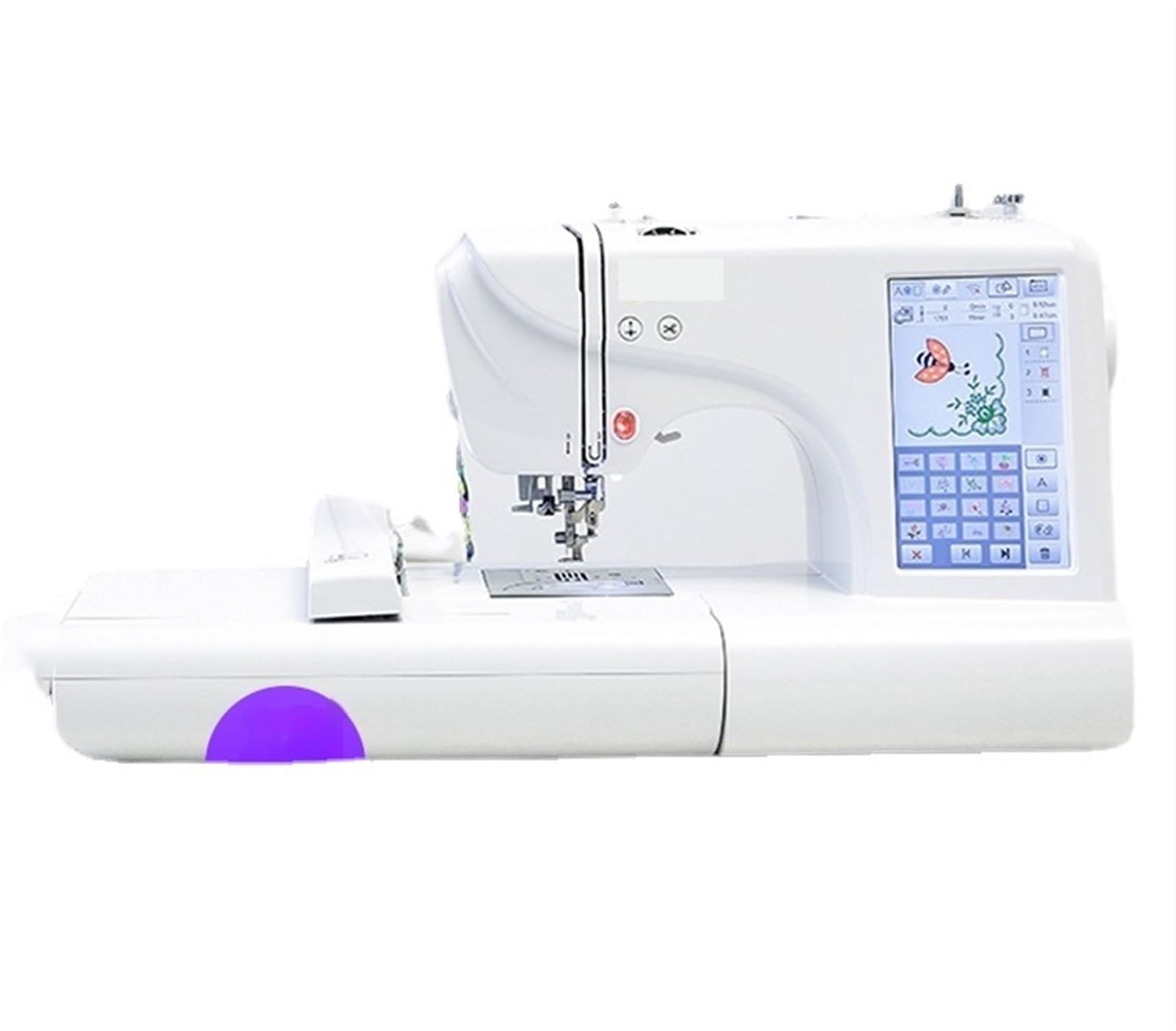 Maszyna do szycia domowego Wielofunkcyjna maszyna do szycia Haft Mechaniczna mała maszyna do haftu komputerowego 7" Ekran dotykowy LCD dla początkujących i majsterkowiczów