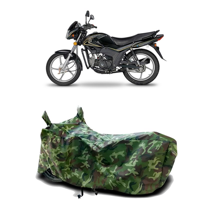 Image of DUFFEL-100% Heat Protection Two Wheeler Bike /Scooty Body Cover for Aftek Royal+ Water Resistance /UV-Rays /Birds Dropping /Scratchproof /Dust Proof /Waterproof[Green Jungle Print]