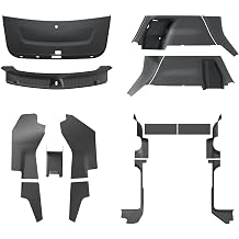 LUCKEASY 17PCS Interior Suits for Tesla Model Y Juniper 2025+ Front & Rear Door Threshold Protector | Center Console Anti-Kick Pad | Tailgate Mat & Bumper Guard | Rear Trunk Side Protective Cover