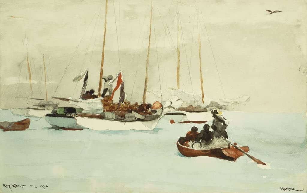 Art Winslow Homer Goélettes à Key West une affiche marine source de sérénité - 5