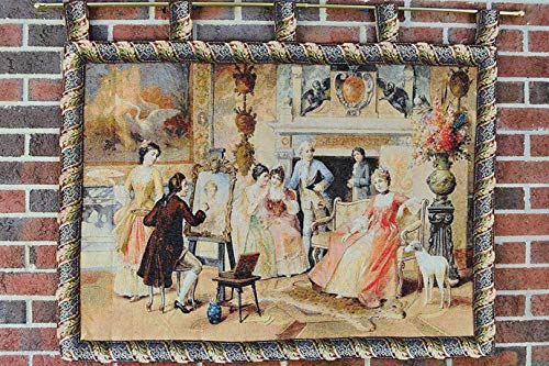 Tache Victorian Picture Day Woven Tapestry Wall Hanging Art Decor 28" X 41" #TOP1