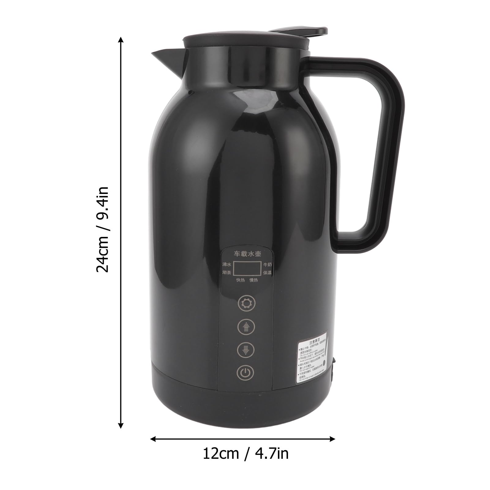 Taza calefactora para coche, Hervidor de agua eléctrico portátil, botella calentadora de 1300ML