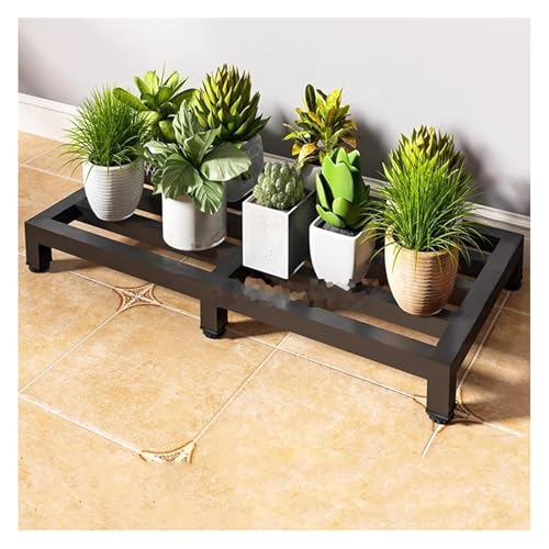 Metalowy stojak na rośliny, podwyższony uchwyt na doniczkę, 10 cm, wysokość, 100 x 30 cm, uniwersalny, do lodówek i klimatyzatorów, solidne nóżki, do użytku wewnątrz i na zewnątrz