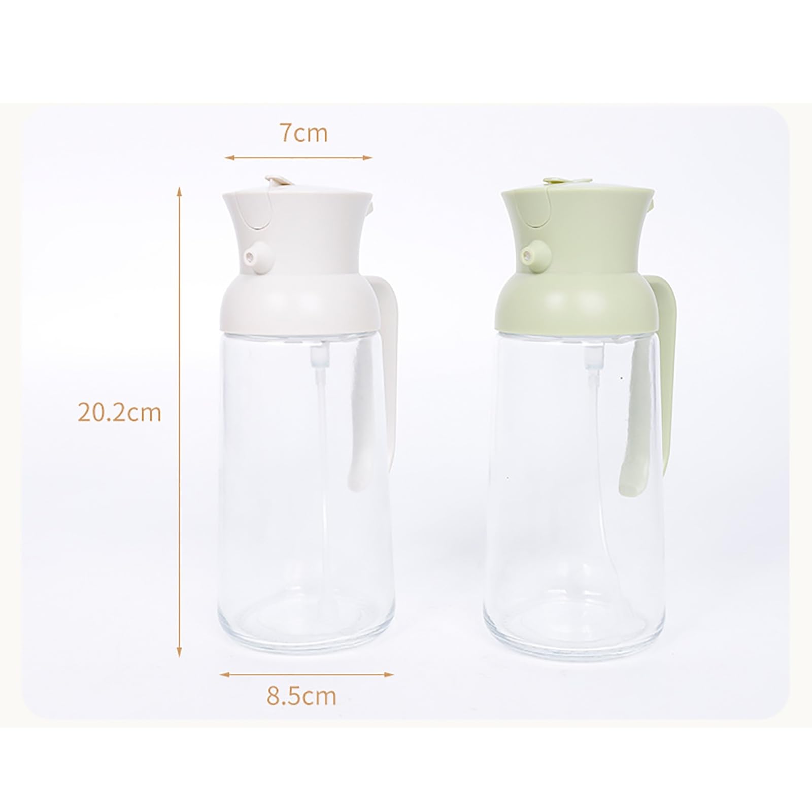 Pulverizadores de Aceite Botella de aceite en aerosol, pulverizador vidrio pulverizable y vertible, botella prensa for condimentos para Accesorios de Cocina(Verde)