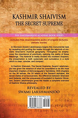 Image of Kashmir Shaivism: The Secret Supreme