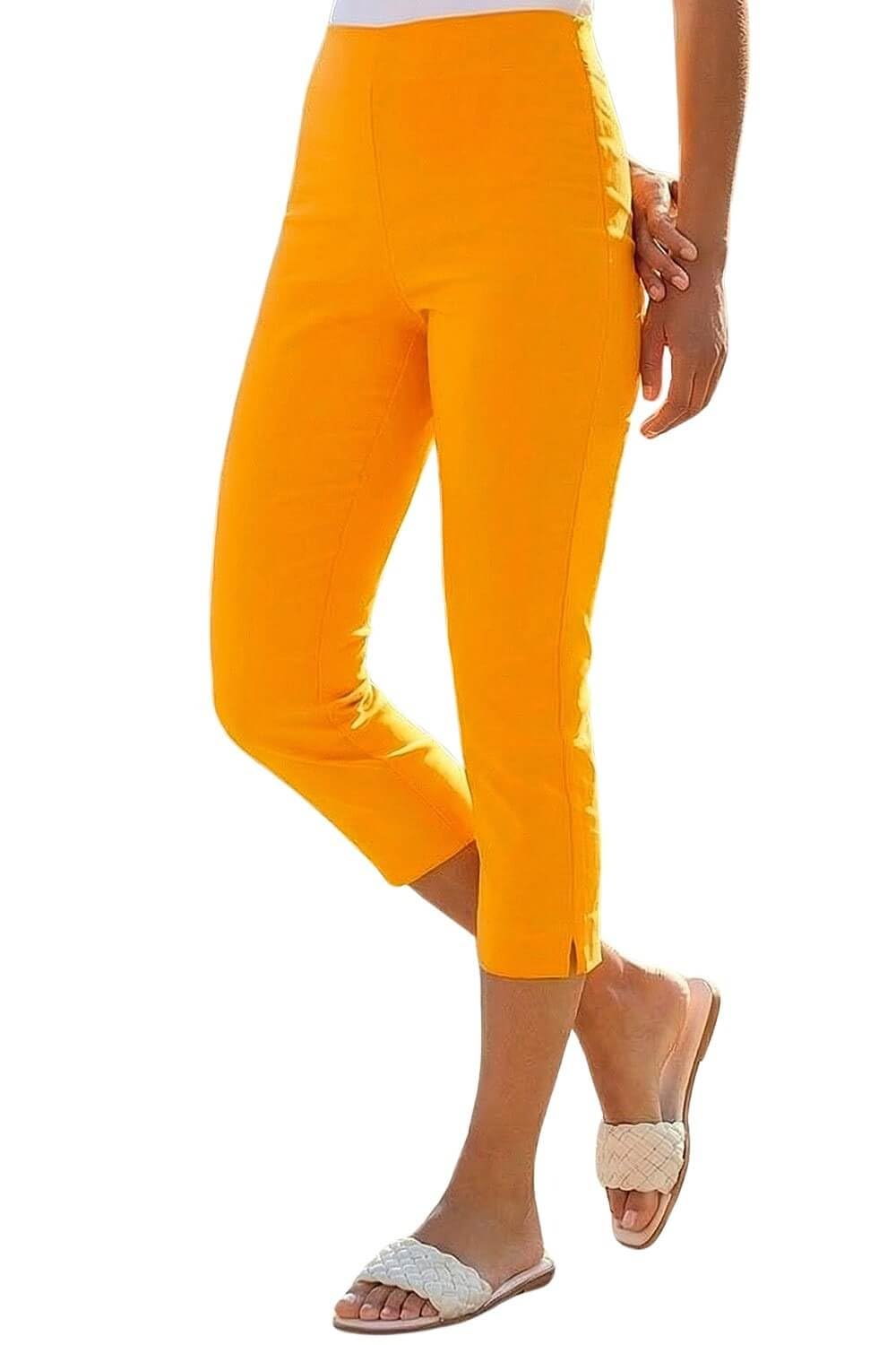 Roman Originals Women's Amber Cropped Stretch Trouser - Spring Everyday Summer Evening Vacation Work Holiday Smart Casual - Size 12