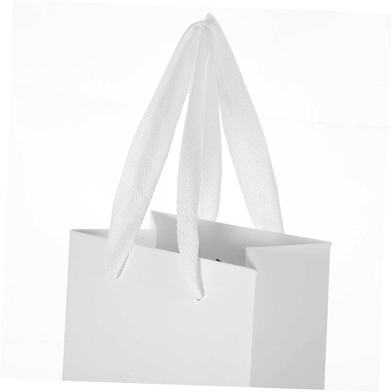 CHICAMPERA 10pcs Christmas Burlap Wine Carrier Cellophane Wine Bottle Paper Bag Holiday