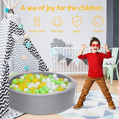 image for TRENDBOX 100 Ball Pit Balls Plastic Balls for Ball Pit Pool Babies Kid
