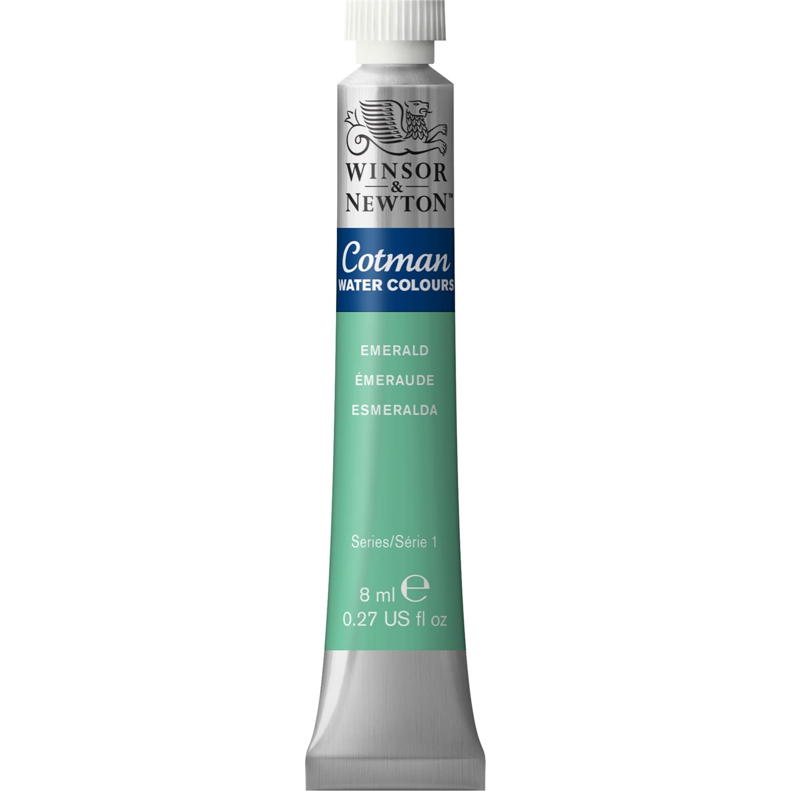 Winsor & NewtonCotman Watercolour Emerald 8ml,Studio Watercolors, Vibrant Colors with Very Good Processing Properties