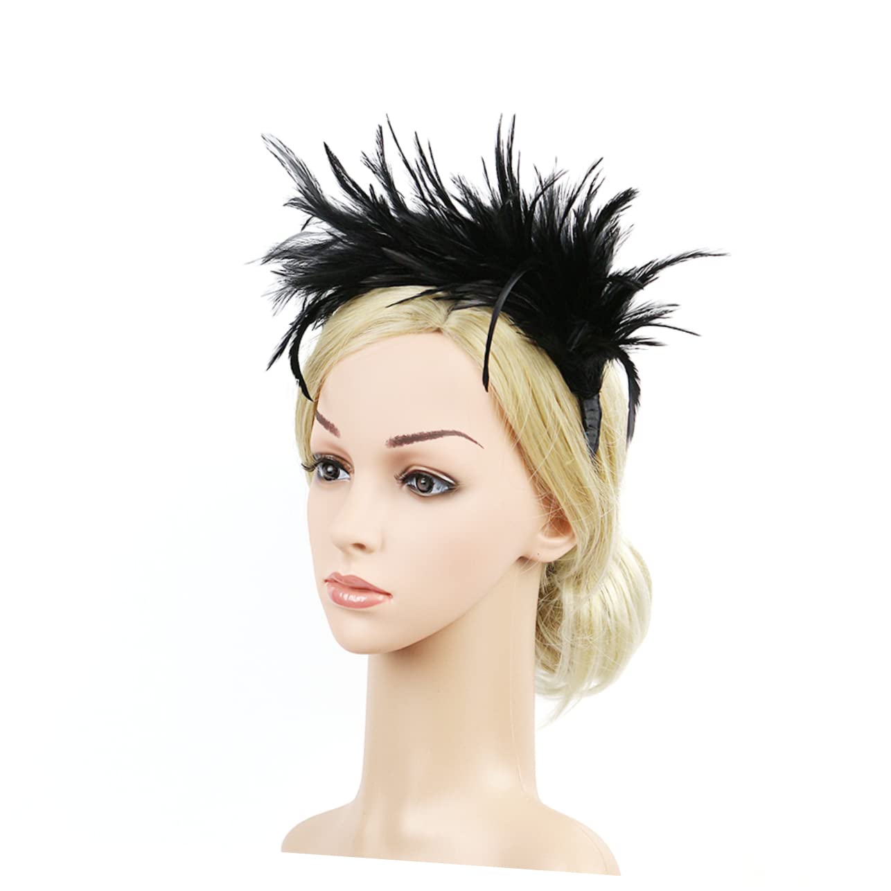 Baluue 3stücke Haarschmuck Für Bräute Eleganter Haarschmuck Mit Federn Und Für Hochzeiten Partys Und Fotoshootings Teiliges Schwarz Leicht Und Rutschfest Für Besondere Anlässe