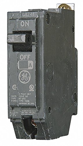 GE Bolt On Circuit Breaker, 30 Amps, Number of Poles: 1, 120/240VAC AC Voltage Rating